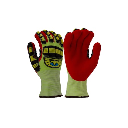 Pyramex Insulated Dipped Glove, Cut Level 5 , Dipped , Nitrile , Sandy , L 1 PR GL612CL
